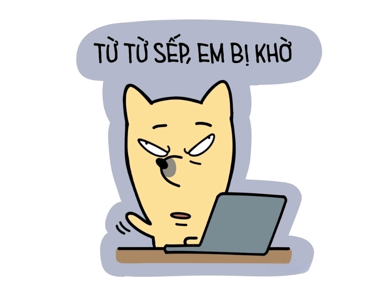 Ảnh meme chế phản ánh tâm trạng khi nhận việc mới từ sếp