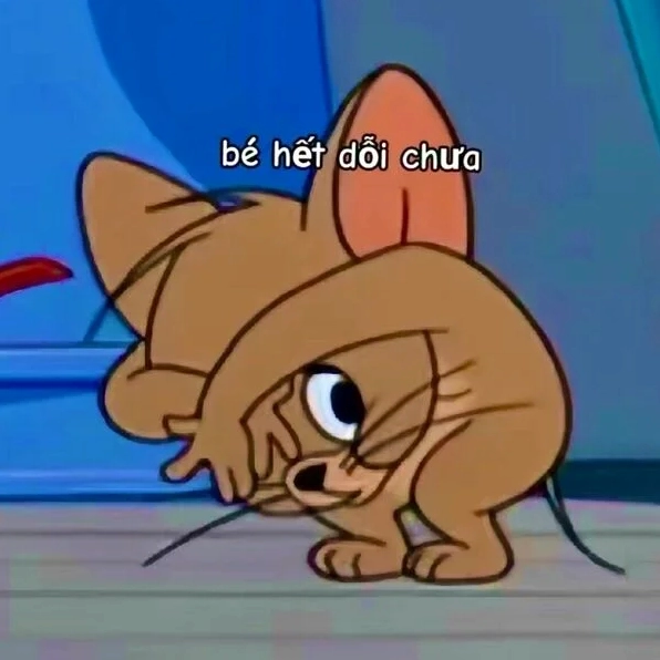 Ảnh meme chuột xin lỗi với biểu cảm đáng yêu