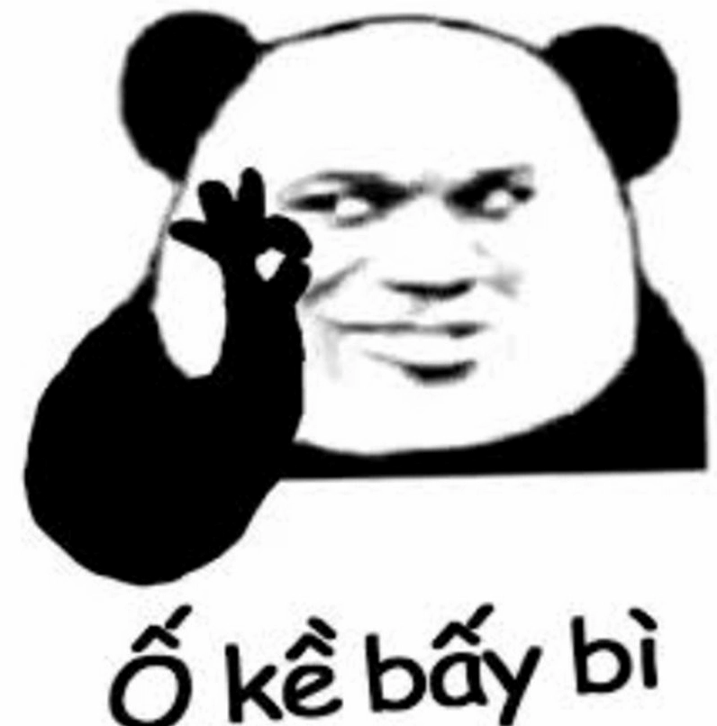 Ảnh meme cố lên hình gấu trúc đáng yêu đang nỗ lực