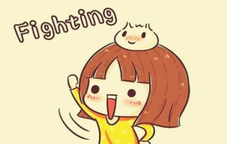 Ảnh meme cố lên với nhân vật hoạt hình đang tập trung