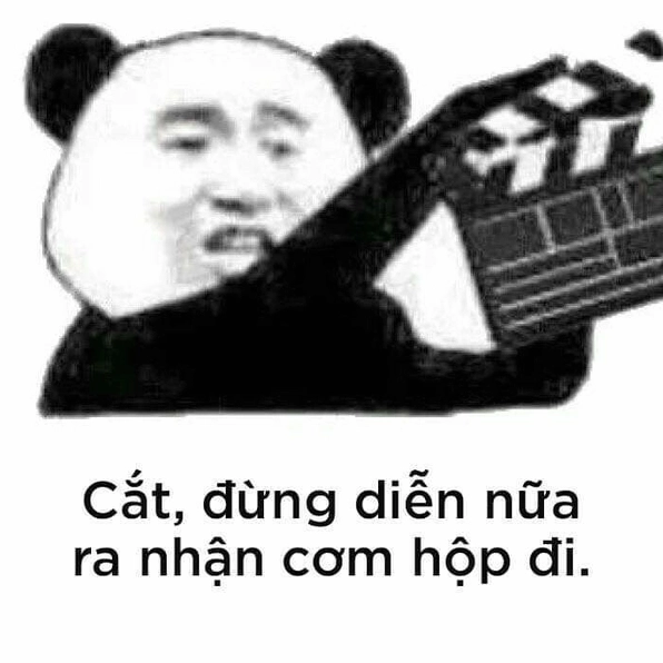 Ảnh meme gấu trúc bựa Trung Quốc với biểu cảm nhăn mặt