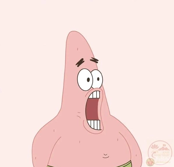 Ảnh meme há mồm mèo đen với biểu cảm bất ngờ