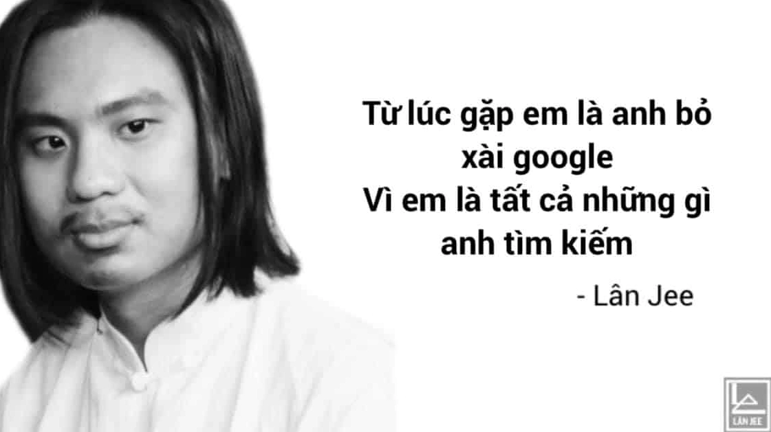 Ảnh meme Lan Jee từ chối thả thính một cách hài hước