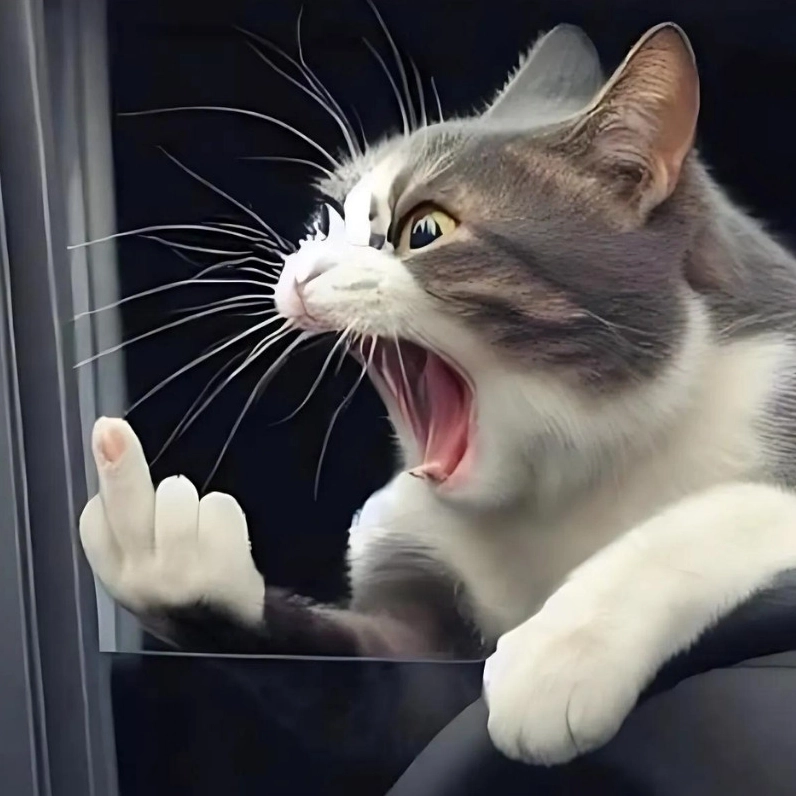 20+ Ảnh Meme Mèo Mắt Thâm Cận Cảnh và Biểu Cảm Thấu Đáo 2 Ảnh meme mèo mắt thâm tức giận chỉ tay vì quá mệt mỏi