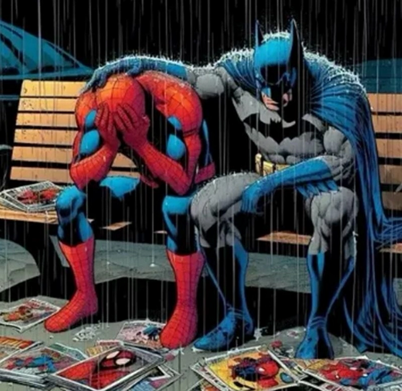 Bộ sưu tập ảnh meme người nhện huyền thoại và hài hước nhất 5 Ảnh meme người nhện Peter Parker và Miles Morales chỉ tay vào nhau
