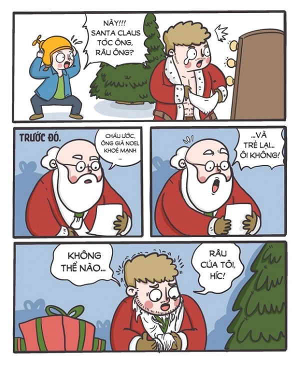 Tuyển tập ảnh meme Noel cười té ghế và bá đạo nhất mùa Giáng sinh 13 ảnh meme noel hài hước về râu ông già tuyết