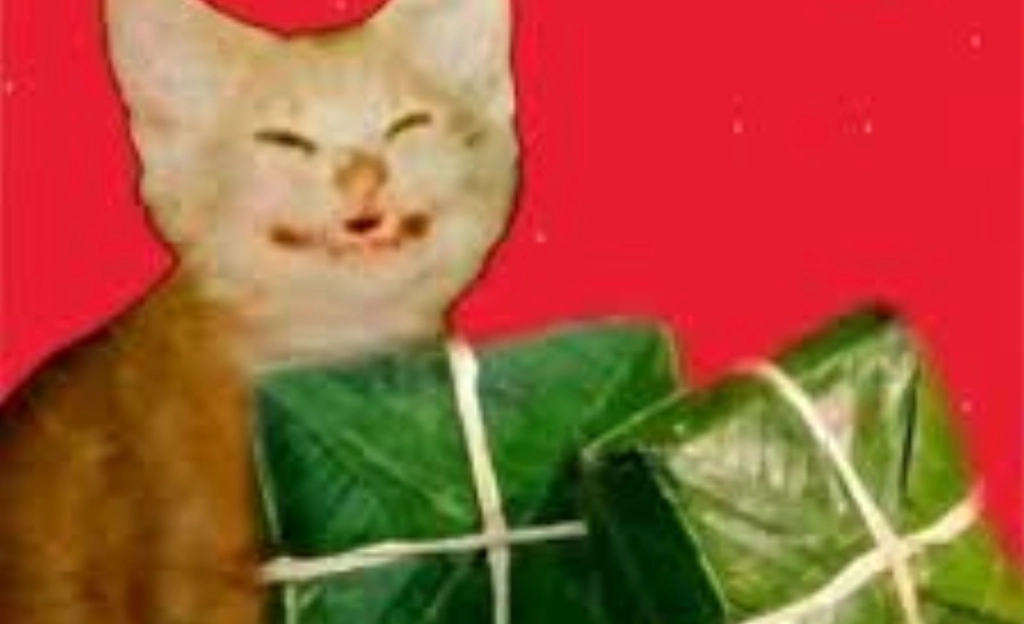 Bộ Sưu Tập Ảnh Meme Tết Hài Hước Độc Đáo Cười Ra Nước Mắt 3 Ảnh meme tết mèo mập ôm bánh chưng đầy đủ niềm vui