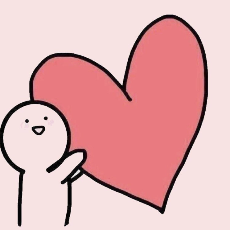 Ảnh meme tình yêu cute của cô gái ôm trái tim