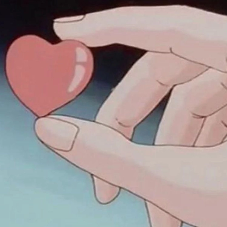 Ảnh meme tình yêu dễ thương với ánh mắt trái tim