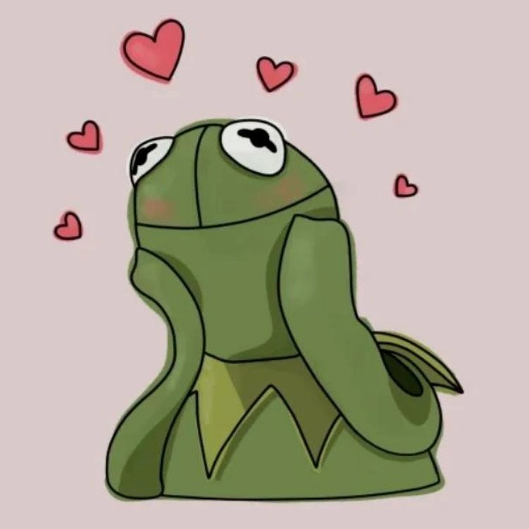 Ảnh meme tình yêu dễ thương với biểu cảm hồn nhiên