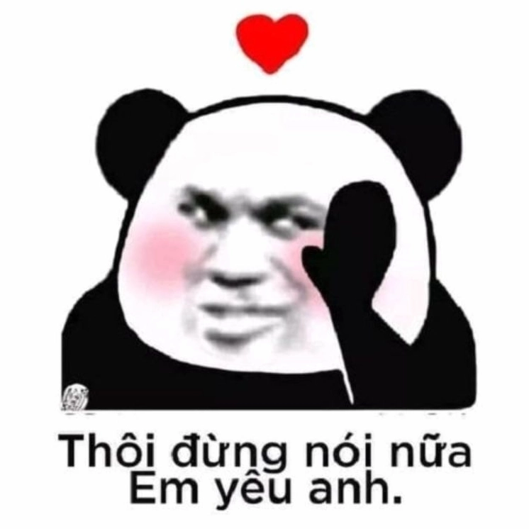 Ảnh meme tình yêu hài hước biểu cảm bất ngờ thú vị