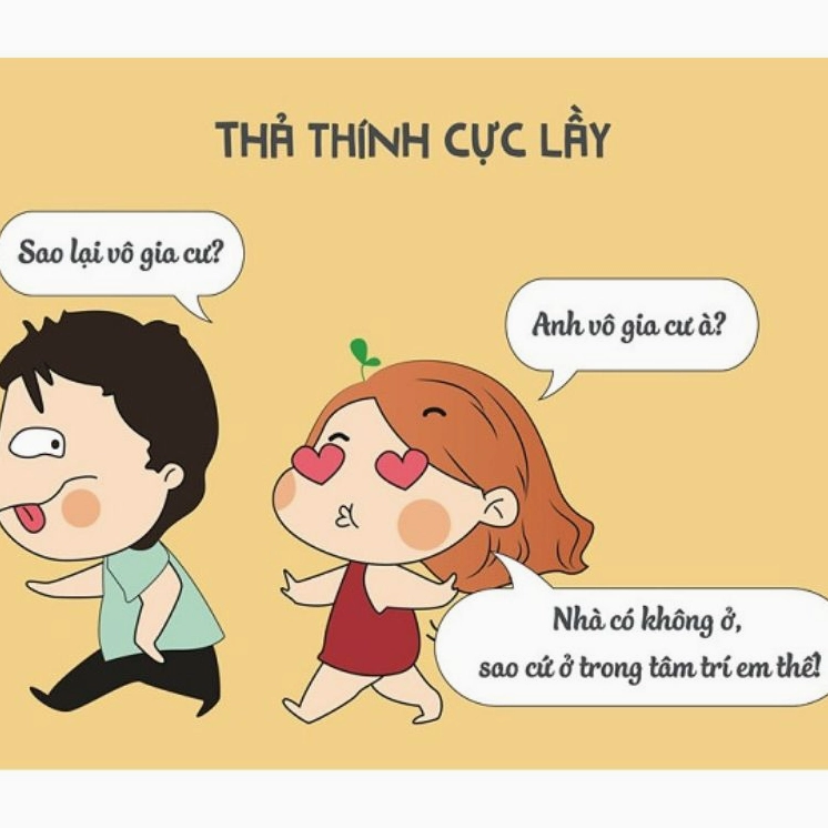 Ảnh meme tình yêu hài hước về sự kỳ vọng trong tình yêu