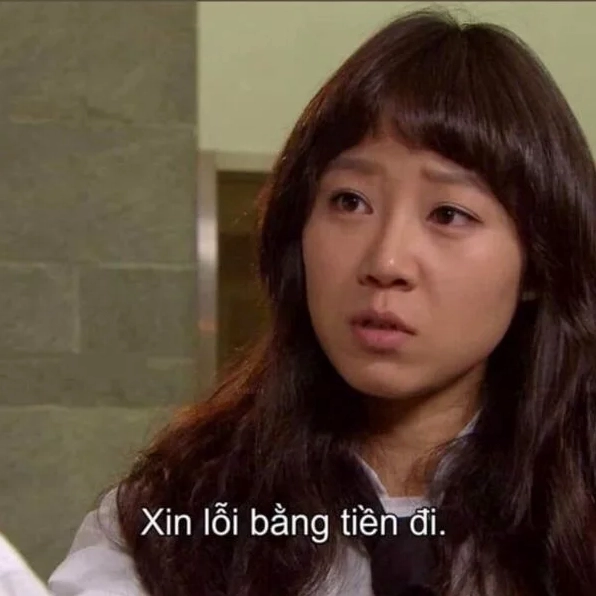 Ảnh meme xin lỗi hài hước với câu nói 