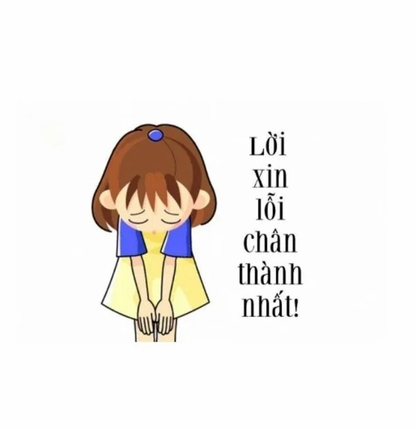 Ảnh meme xin lỗi người yêu với chú chó ôm bảng xin lỗi hài hước