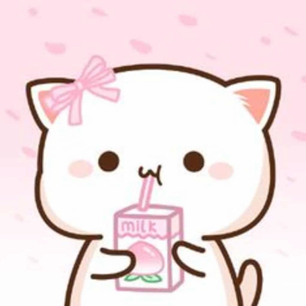 Ảnh mèo anime chibi đầy biểu cảm ngạc nhiên