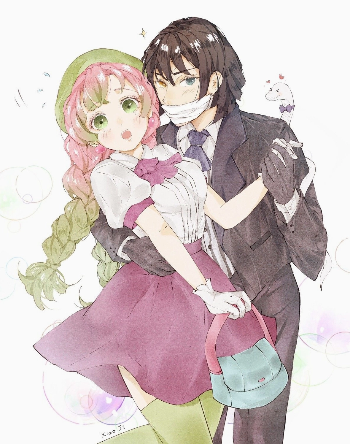 Bộ Sưu Tập Tuyệt Đẹp các Ảnh Mitsuri Anime làm say đắm lòng người 9 Ảnh Mitsuri x Obanai mối duyên đẹp nhưng ngang trái