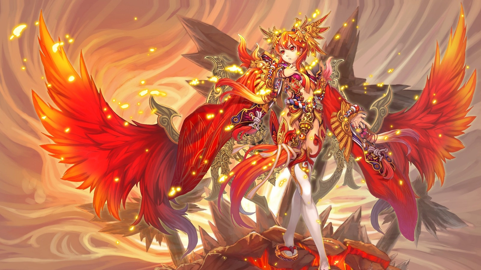 Ảnh nền anime rồng và cô gái dễ thương