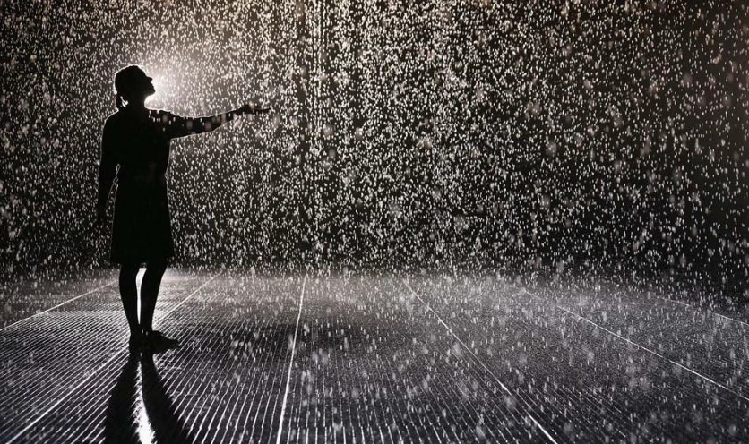 Ảnh nền buồn tâm trạng về sự cô đơn dưới mưa