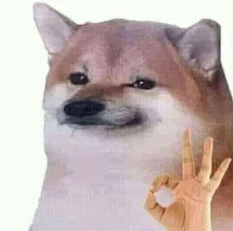 Ảnh ok meme đơn giản nhưng biểu cảm rõ ràng