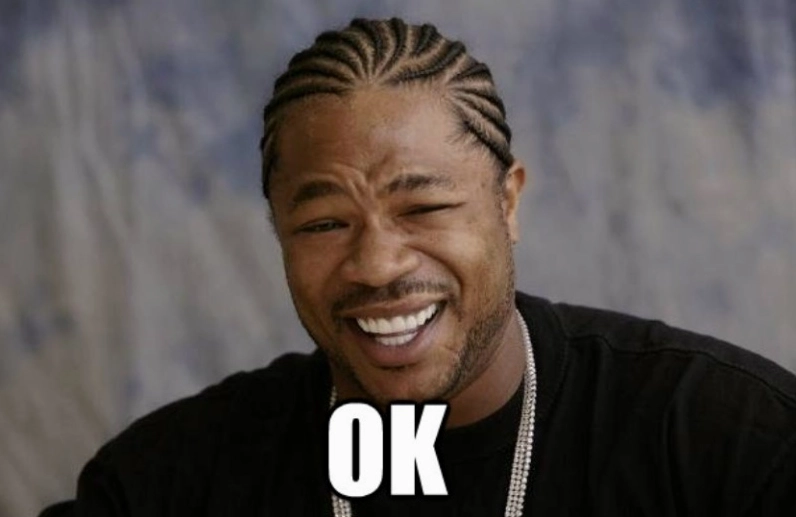 Ảnh ok meme về hai người bạn đang trao nhau ánh nhìn hiểu ý