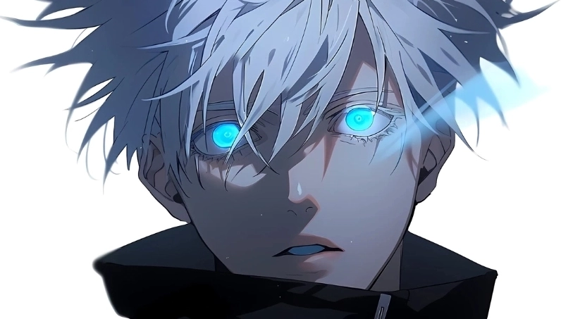 Ảnh Satoru Gojo tỏa sáng trong Jujutsu Kaisen ngầu