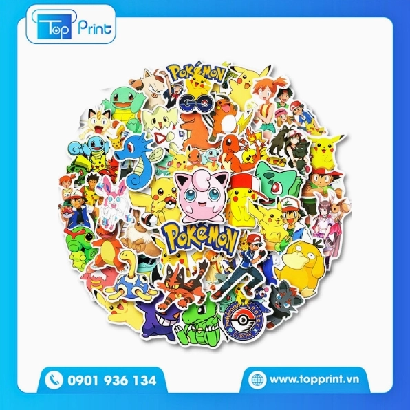 ảnh sticker anime Pokemon huyền thoại Pikachu