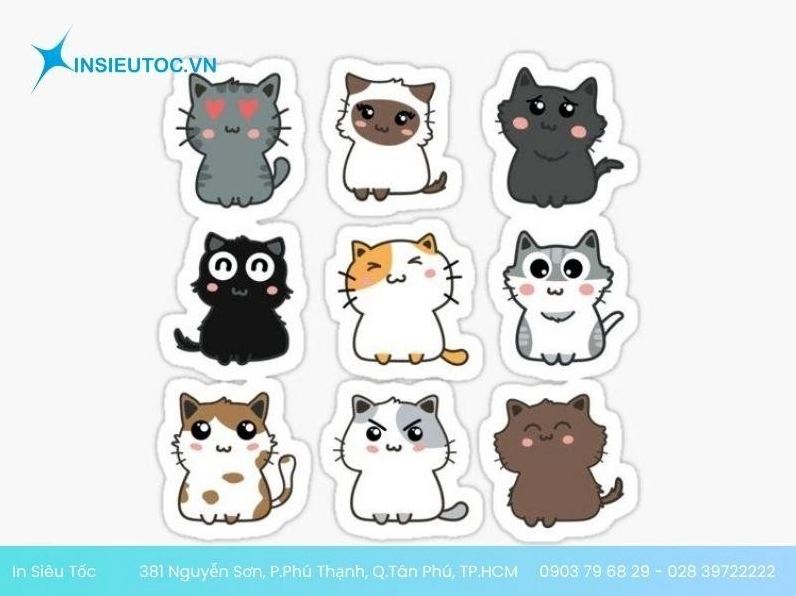 ảnh sticker meme mèo với biểu cảm dễ thương