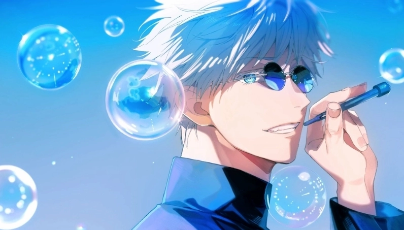 Ảnh vẽ Gojo Satoru ngầu tái hiện khí chất bá đạo