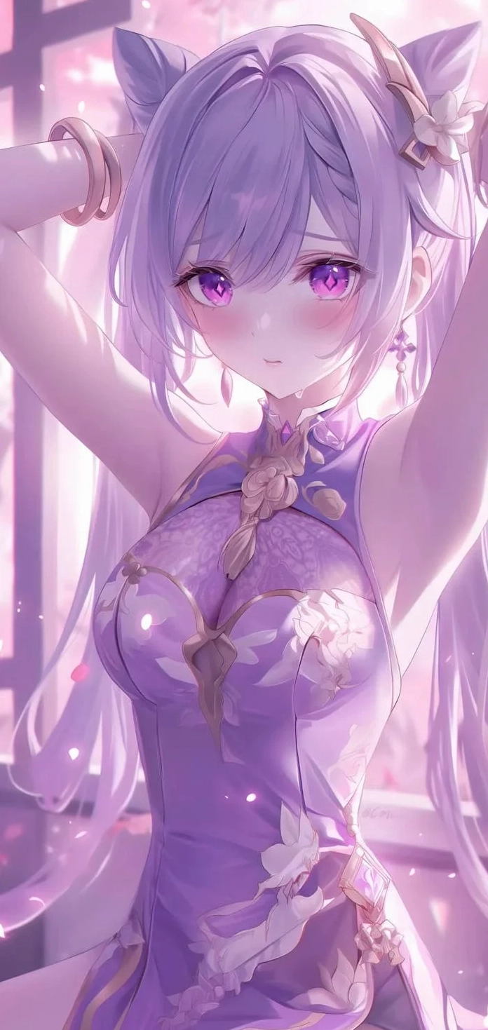 Anime tím gradient tạo hiệu ứng thị giác mạnh mẽ