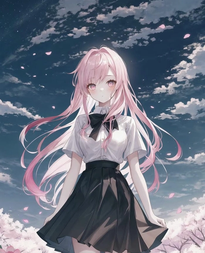 Avatar anime nữ dễ thương với biểu cảm ngộ nghĩnh