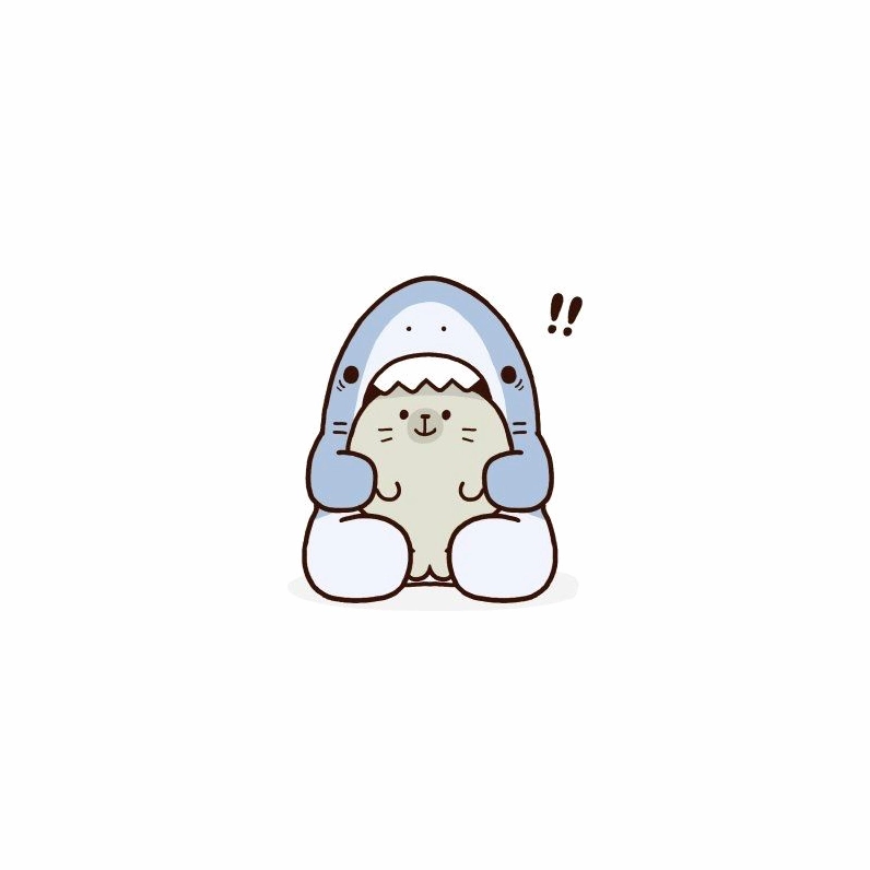 Bộ ảnh cá mập cute anime Samezu đáng yêu