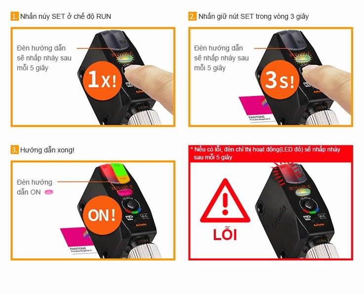 Cảm biến màu sắc là gì? Khái niệm, nguyên lý và ứng dụng 2 Cảm biến công nghiệp phát hiện màu sắc