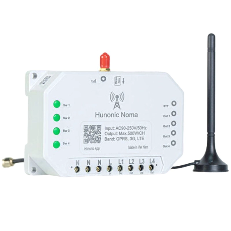 Cảm biến nhiệt độ tích hợp trong công tắc thông minh Hunonic Noma