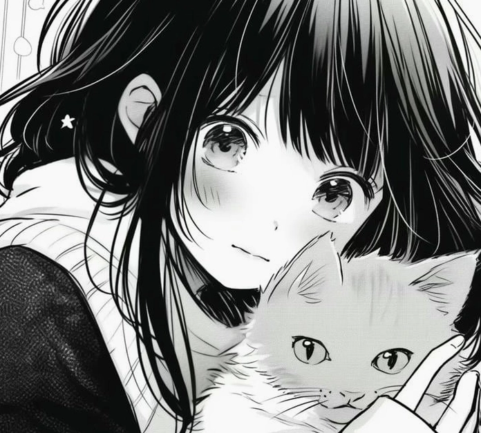 Bộ Sưu Tập: Cận Cảnh 20+ Ảnh Anime Đen Trắng Đầy Cảm Xúc 15 Cô gái anime trắng đen nhẹ nhàng và thanh thoát