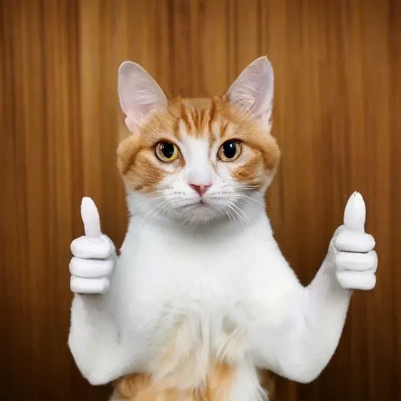 Con mèo like meme siêu bá đạo với biểu cảm khó hiểu