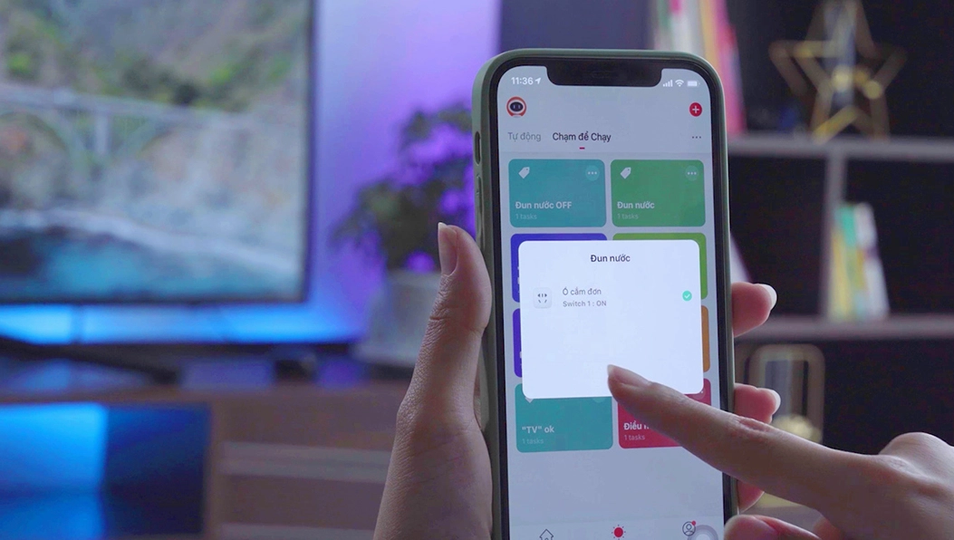 Điều khiển ổ cắm thông minh wifi bằng điện thoại di động