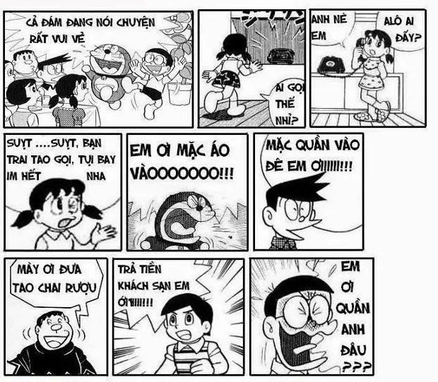 Top 16 Ảnh Meme Doremon Hài Hước Nhất và Cận Cảnh Biểu Cảm Cười Ra Nước Mắt 9 Doremon meme với đôi mắt rưng rưng, như đang trải qua khoảnh khắc doremon trầm cảm.