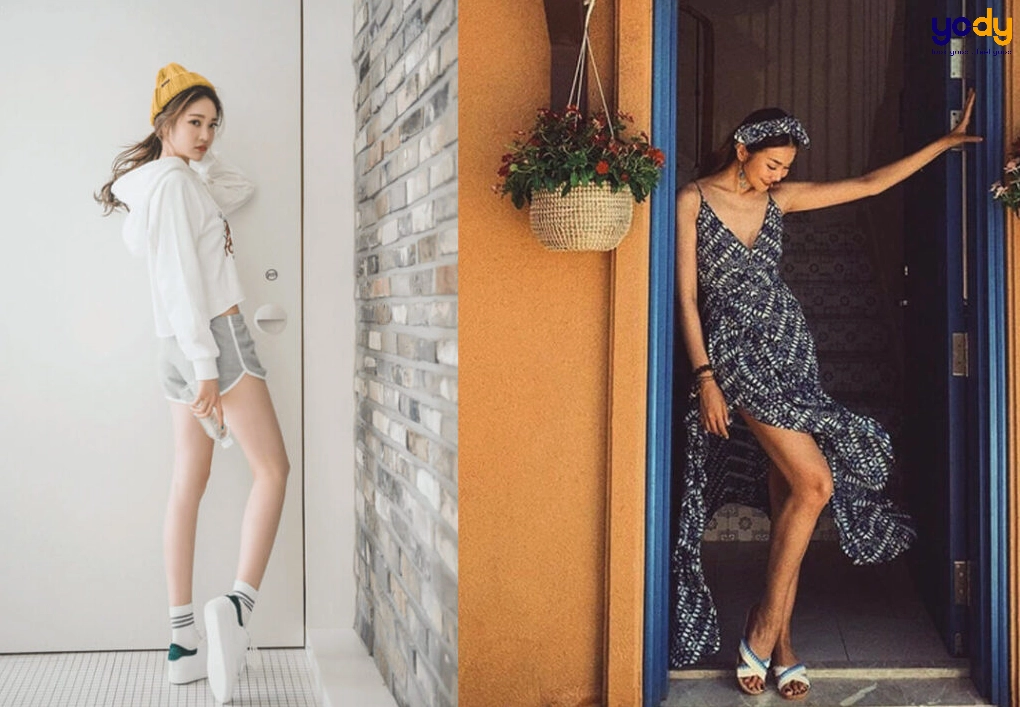 Gái xinh chân dài khoe dáng với ánh nắng rực rỡ