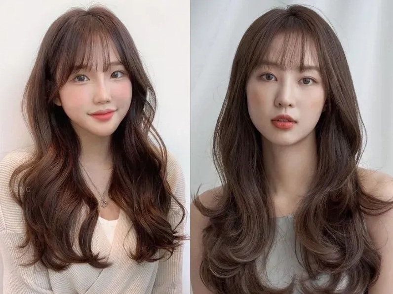 Gái xinh tóc dài uốn lọn to đẹp bồng bềnh