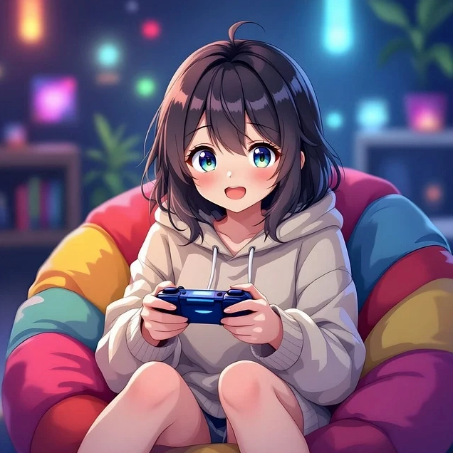 Bộ Sưu Tập Cận Cảnh Ảnh Anime Game Đẹp Tuyệt Cú Mèo 9 Hình ảnh anime game thủ chiến đấu đầy khí thế do AI tạo