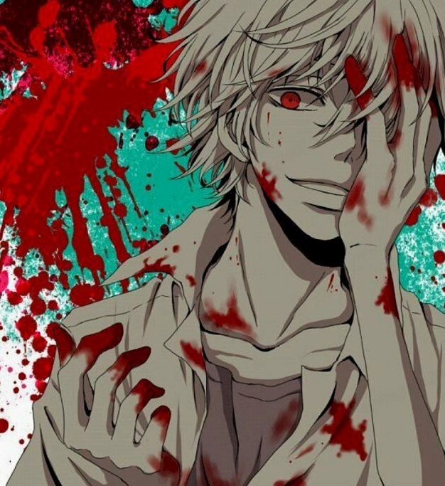 Hình ảnh anime kinh dị với máu me ghê rợn