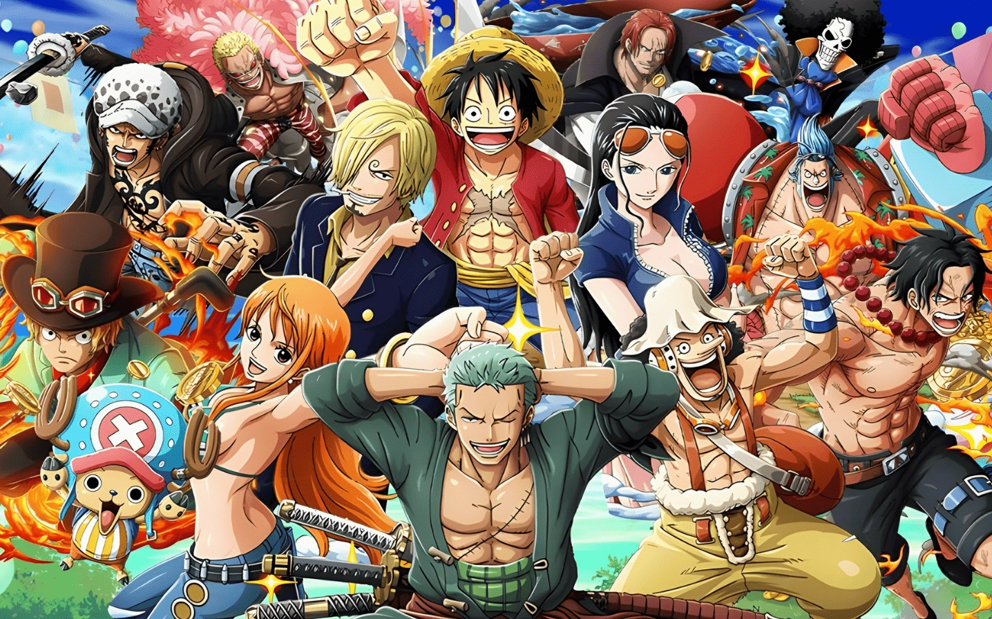 Bộ Sưu Tập Cận Cảnh ảnh anime one piece chất lượng cao và độc đáo 9 Hình ảnh anime One Piece sắc nét trên biển