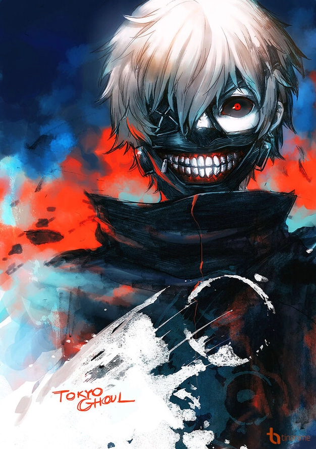 Hình ảnh kinh dị ghoul trong anime Tokyo Ghoul