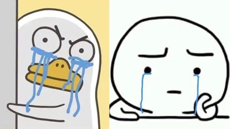 Hình ảnh meme khóc hài khi mọi thứ tồi tệ