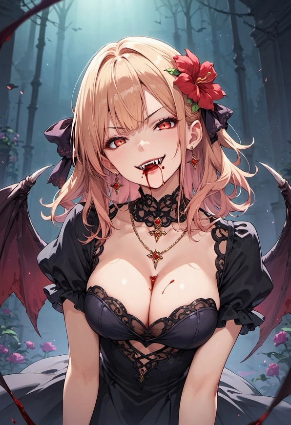 Cận Cảnh Bộ Sưu Tập Ảnh Anime Ma Cà Rồng Đỉnh Cao và Đậm Chất 13 Hình anime ma cà rồng cute và ngầu với đôi mắt lấp lánh