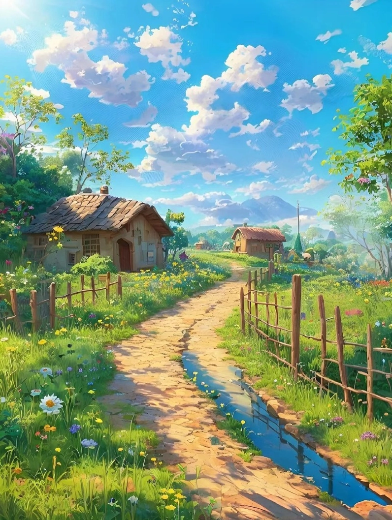 Hình nền bầu trời với gam màu xanh và trắng hài hòa