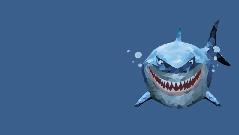 Hình nền cá mập cute Megalodon 3D cực ngầu
