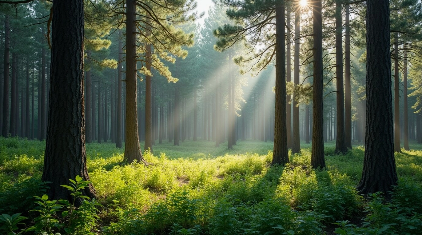 Bộ Sưu Tập Hình Nền Cây Xanh Tuyệt Đẹp Mới Nhất Năm 2024 3 Hình nền cây xanh trong khu rừng rậm với cây cối hùng vĩ