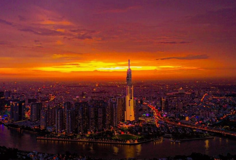 Bộ Sưu Tập Hình Nền Chill Đẹp Mắt Đưa Bạn Đến Không Gian Thư Giãn 6 Hình nền chill bãi biển lúc hoàng hôn với bầu trời đỏ cam