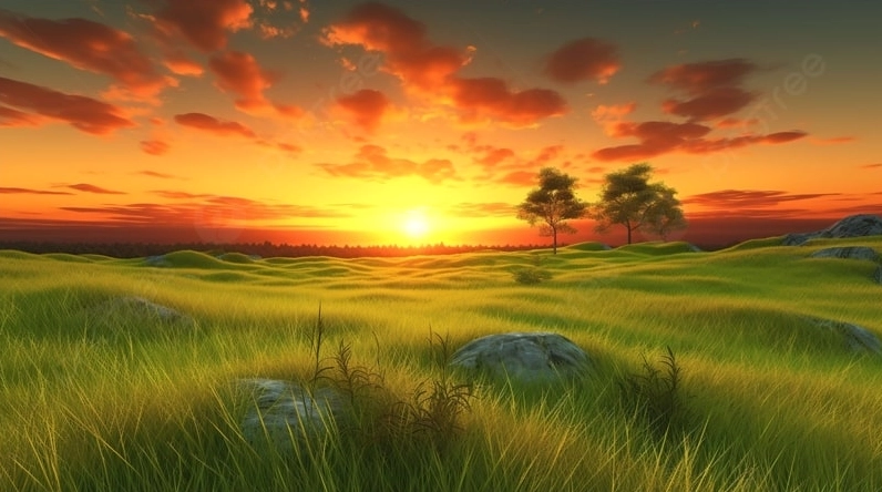 Bộ Sưu Tập Hình Nền Chill Đẹp Mắt Đưa Bạn Đến Không Gian Thư Giãn 7 Hình nền chill hoàng hôn với cây cô đơn dưới ánh nắng cuối ngày